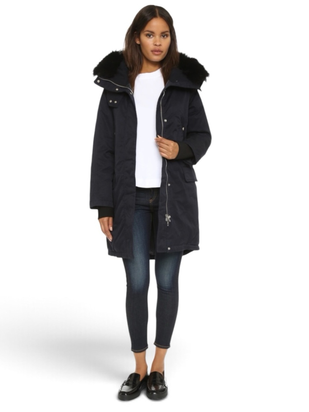 Rag & Bone Down Bone Cold Weather Parka. Hood Has Real Fur Trim. Nice!! Sz. XS